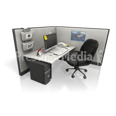 Empty Cubicle Angle Two Presentation clipart