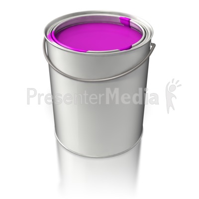 Filled Paint Bucket Presentation clipart