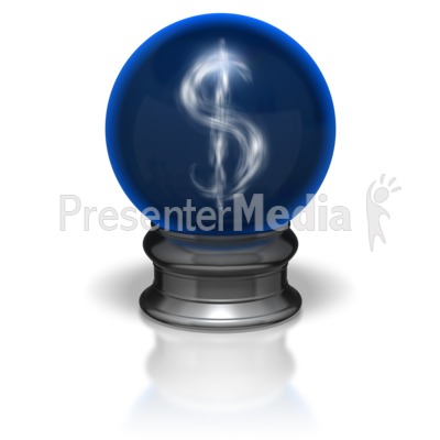 Crystal Ball Dollar Presentation clipart