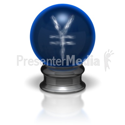 Crystal Ball Yen Presentation clipart