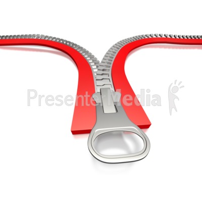 Zipper Unzipped Presentation clipart