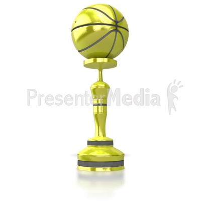Basket Ball Trophy Presentation clipart