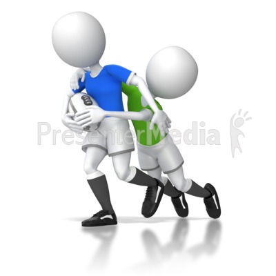 Rugby Tackle Presentation clipart