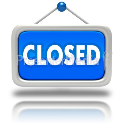Window Sign Closed Presentation clipart