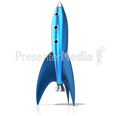 Retro Rocket Presentation clipart