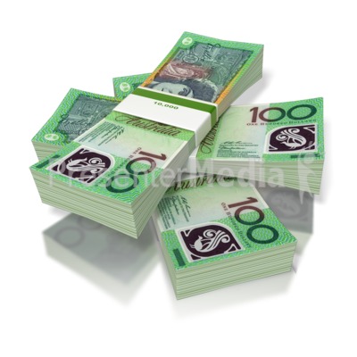 Money Three Stack Australian Presentation clipart