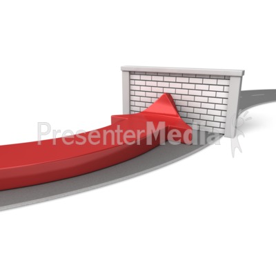 Road Block Arrow Presentation clipart