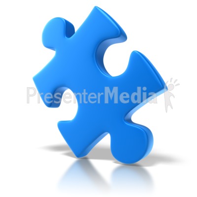 Single Puzzle Piece Presentation clipart