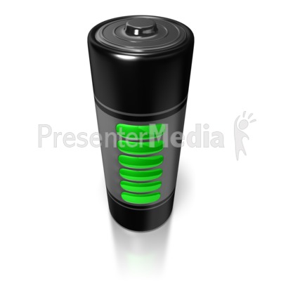 Battery With Full Charge Presentation clipart