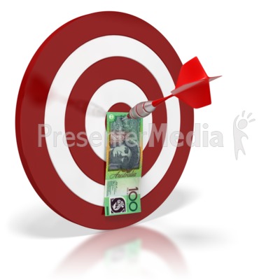 Australian Bullseye Money Presentation clipart