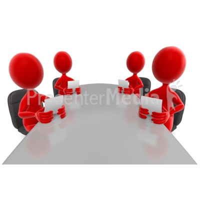 Stick Figures Colored Conference Meeting Presentation clipart