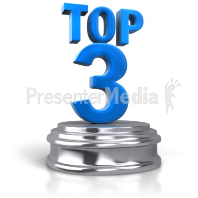 Top 3 Pedestal Presentation clipart