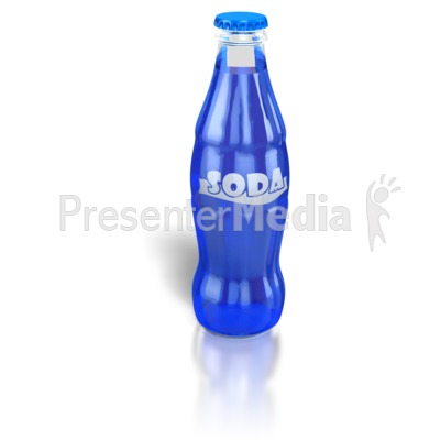 Soda Pop Bottle Presentation clipart