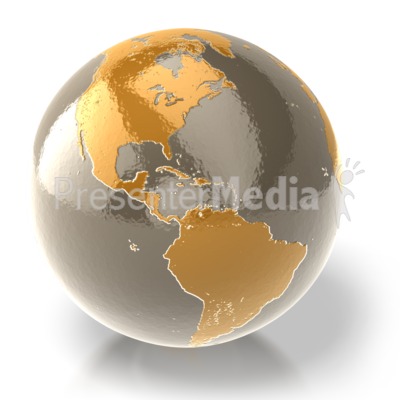 Golden Earth Presentation clipart