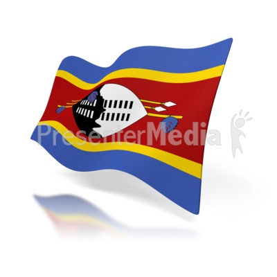 Swaziland Flag Presentation clipart