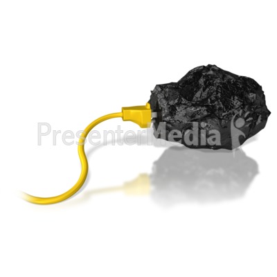 Coal Energy Cord Faded Presentation clipart