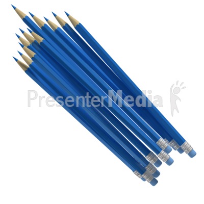 Pencil Cluster Presentation clipart