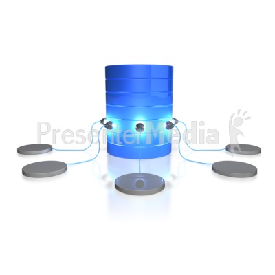 Network Database Connection Presentation clipart
