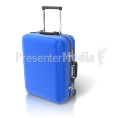 Single Luggage Upright Presentation clipart