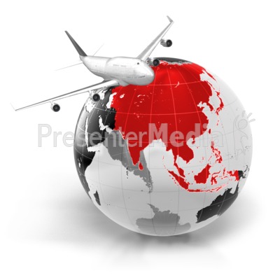 Flight To Asia Presentation clipart