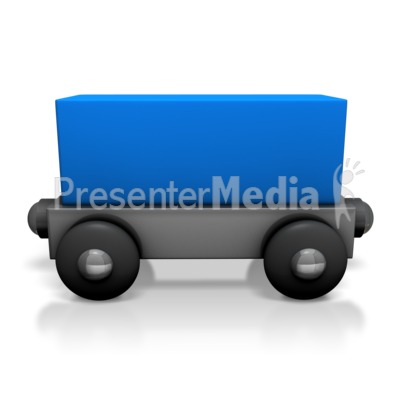 Toy Train Cargo Car Presentation clipart