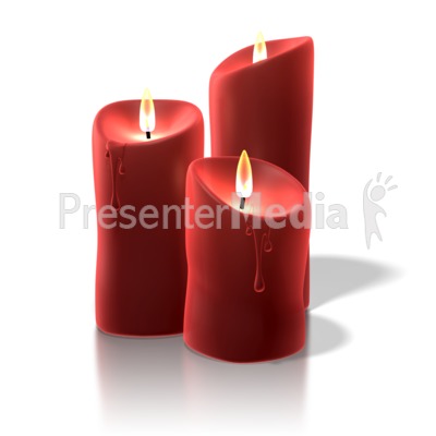 Christmas Candles Presentation clipart