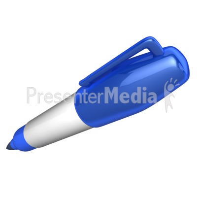 Single Colored Marker Presentation clipart