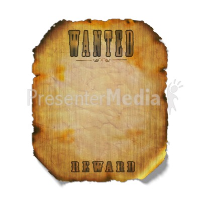 Powerpoint Poster Template on Wanted Poster   Signs And Symbols   Great Clipart For Presentations
