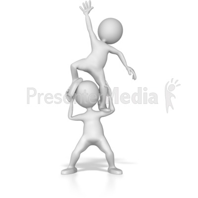 Stick Figure Boost Presentation clipart