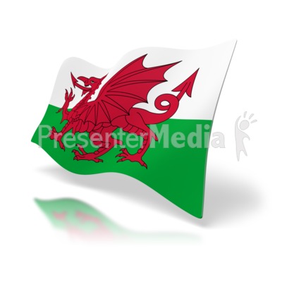 Wales Flag Presentation clipart