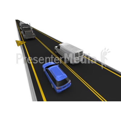 Highway No Passing Vehicle Left Lane Presentation clipart