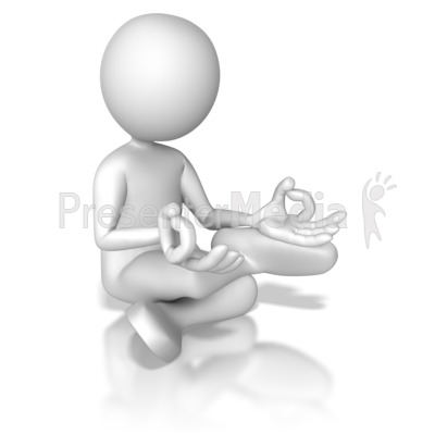 Stick Figure Meditation Presentation clipart
