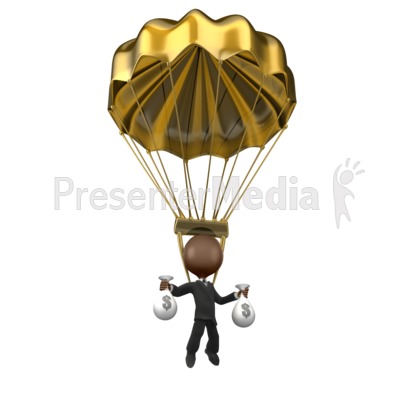 Golden Parachute Presentation clipart