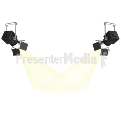 Center Stage Spotlight Presentation clipart