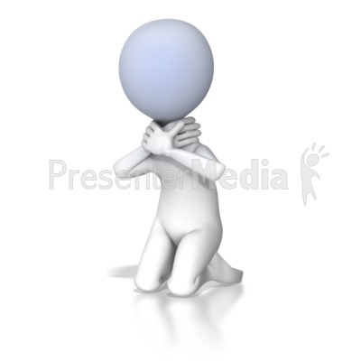 Stick Figure Choking Presentation clipart