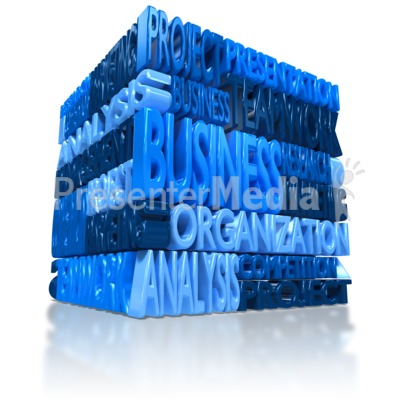 Business Word Block Presentation clipart