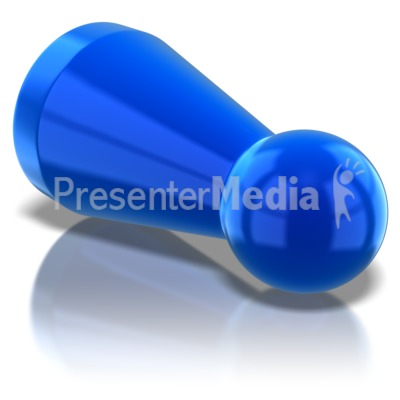 Pawn Tipped Over Presentation clipart