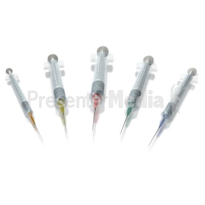 Assorted Syringes Presentation clipart
