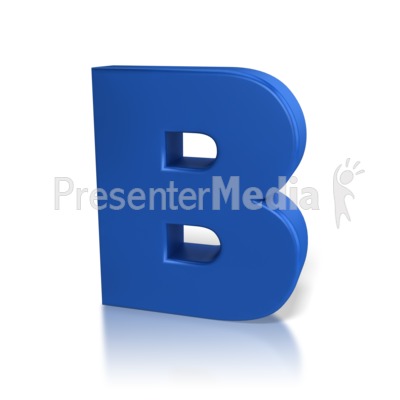 Single Letter B Presentation clipart