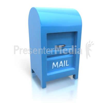 Large Upright Mailbox Presentation clipart