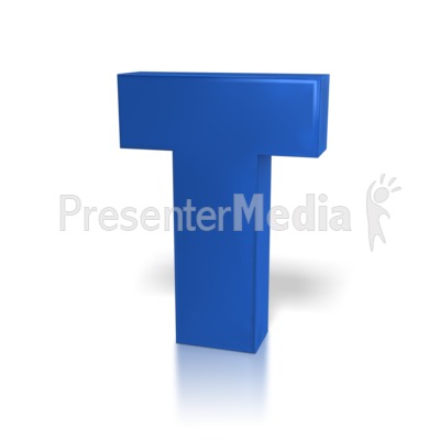 Single Letter T Presentation clipart