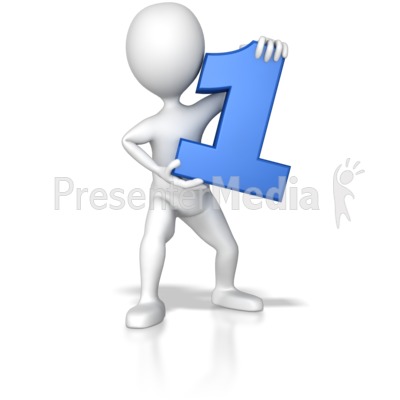 Stick Figure Holding One Presentation clipart