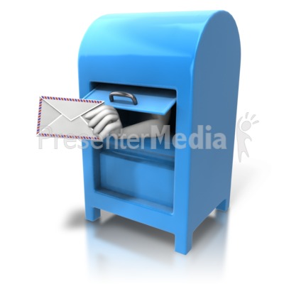 Mailbox Hand With Letter Presentation clipart