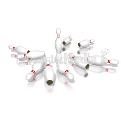 One Pin Left Presentation clipart
