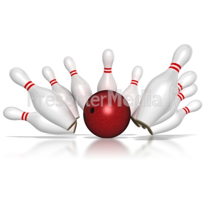 Bowling Strike Presentation clipart