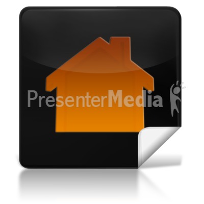 Home Square Icon Presentation clipart