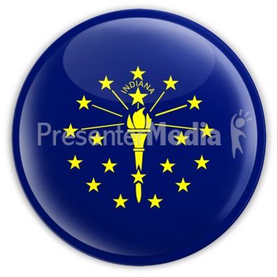 Badge of Indiana Presentation clipart