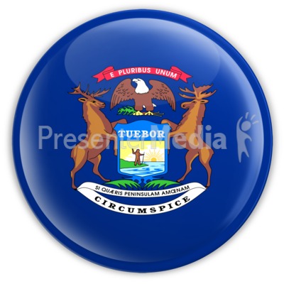 Badge of Michigan Presentation clipart