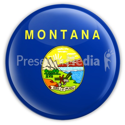 Badge of Montana Presentation clipart