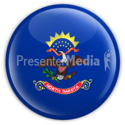 Badge of North Dakota Presentation clipart